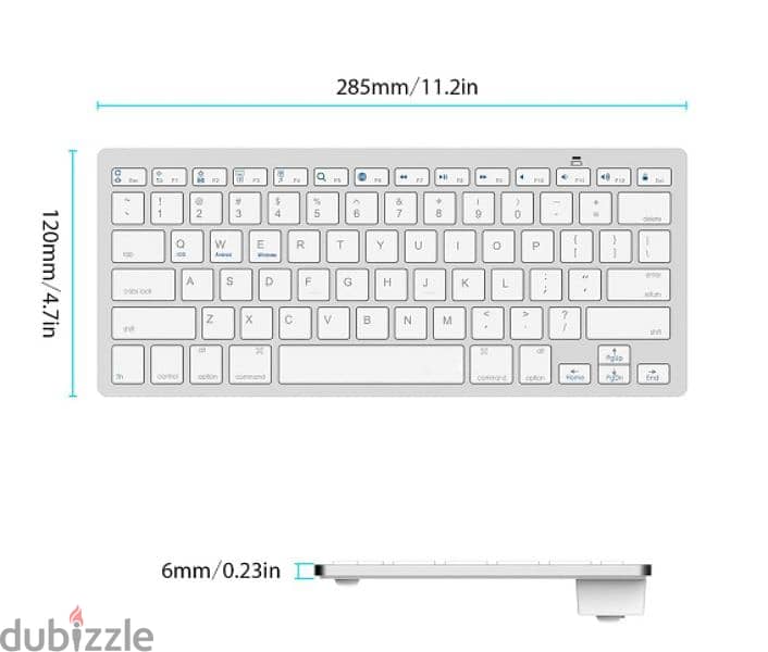 white wireless keyboard BK3001 from GREECE 6