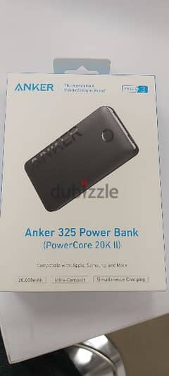 Anker power bank 20K compatible with Apple -Samsung 0