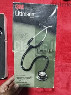 سماعة الطبيب 3M Littmann Classic II SE للبالغين باللون الأسود