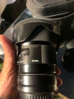 lens 24 sigma art for canon F1/4 0