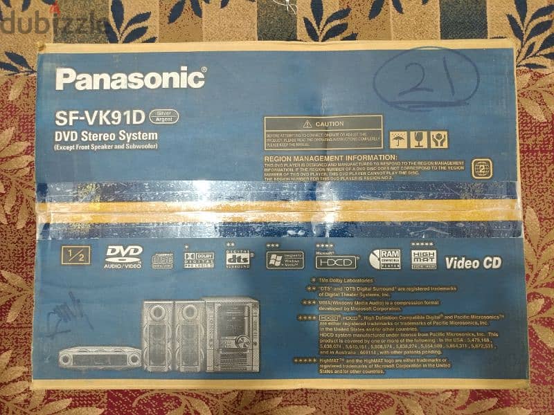 Panasonic SA-VK91D DVD Stereo System
( Brand New ) 7