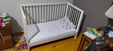 Ikea Baby bed+Mama's gift mattress+Accessories