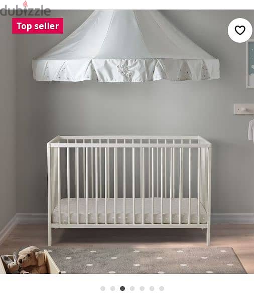 Ikea Baby bed+Mama's gift mattress+Accessories 5