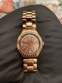 swiss swatch watch,  gold color, rarely used, very good condition 0