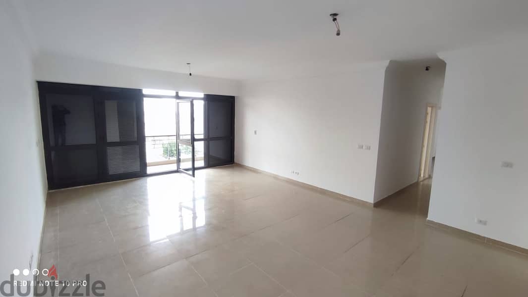 For rent apartment 143m in B8, the most beautiful stages of Madinaty View Wide Garden 3
