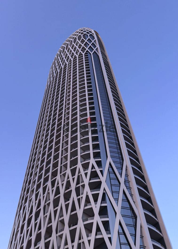 شقة فندقية٦٢م باطول برج على النهر الاخضر مباشرة بإدارةGrand Millennium 3
