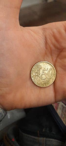 العملة النادرة الإيطالية ال ٥٠ سنت يورو الأولى فى الإتحاد الأوروبى لعا 1
