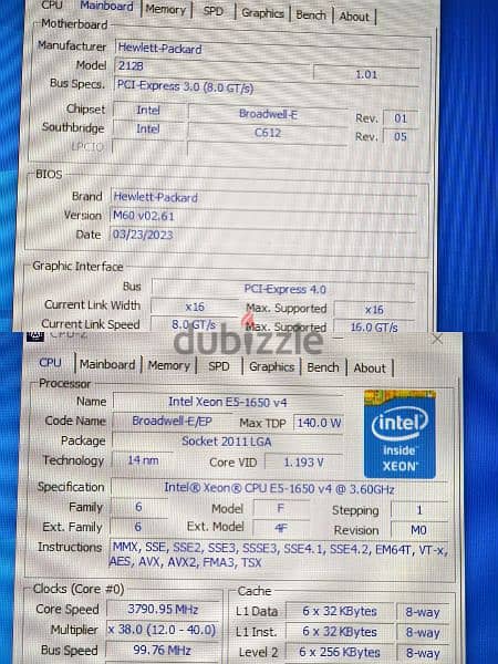RX 5600 XT  6 GB +Intel E5-1650 v4  6c/12th 
جهاز  كله على بعضه 2