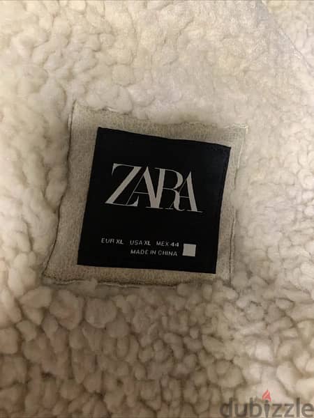 جاكيت Zara جلد مقلوب ووتر بروف جديد جاي من اسبانيا 1