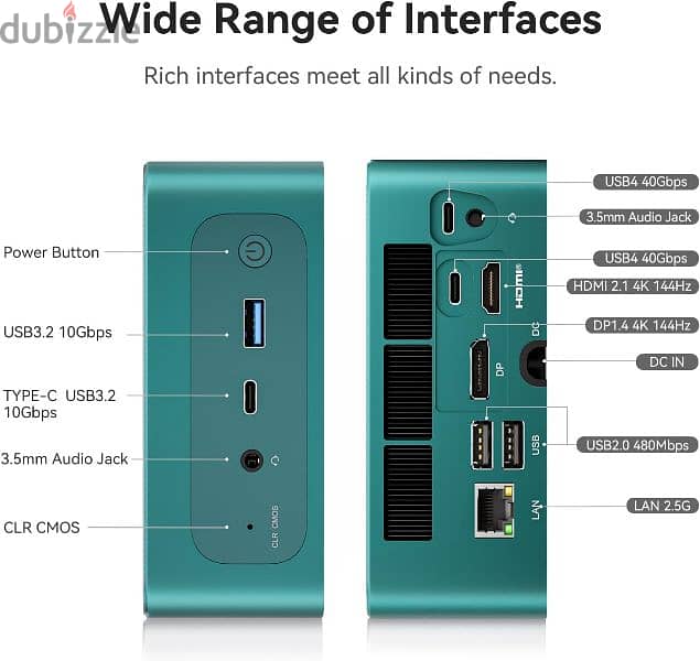 Beelink SER6 Max Mini PC,AMD Ryzen 7 7735HS (8C/16T, Up to 4.75GHz) 1