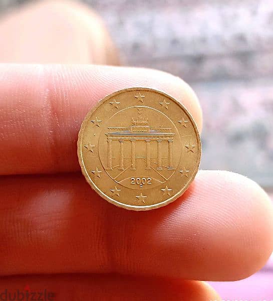10 CENT EURO,2002 Germany,تركيب المعدن من ذهب النوردي 1