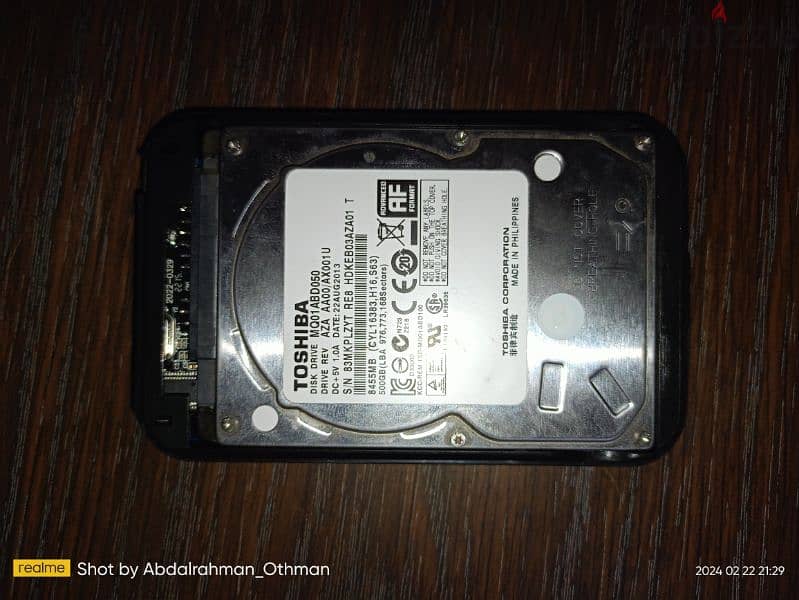 Toshiba HDD laptop hard 500 giga 1