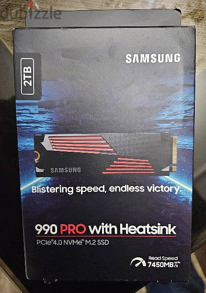 Samsung 990 Pro 2TB with Heatsink m. 2 PS5 New Sealed 0