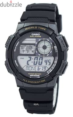 ساعة Casio ae-1000w اصلية بطارية 10 سنين