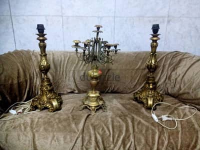 طقم انتيكات نحاس 3 قطع