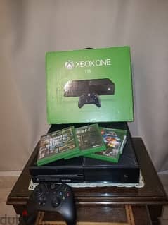 Xbox one with 3 games ( GTA 5 , Fallout 4 , Lego Jurassic world ) 0