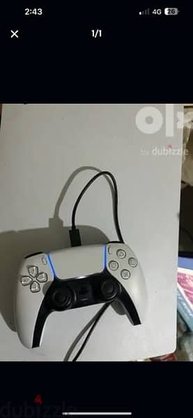 ps5 for sale with box 1 controller معاه الكرتونه ودراع واكونت فيفا٢٤ 0