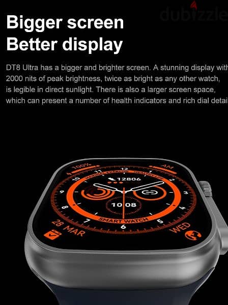 افضل و ارخص ساعه لبدايل ابل DT NO. 1 DT8 Ultra Smart Watch l sports 4
