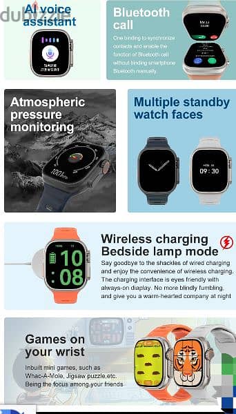 افضل و ارخص ساعه لبدايل ابل DT NO. 1 DT8 Ultra Smart Watch l sports 5