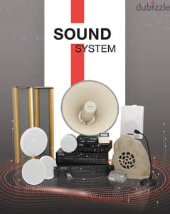 SOUND SYSTEMS(1 Amplifier + 3 speaker + 2 waterproof SPK GARDEN +1MIC)