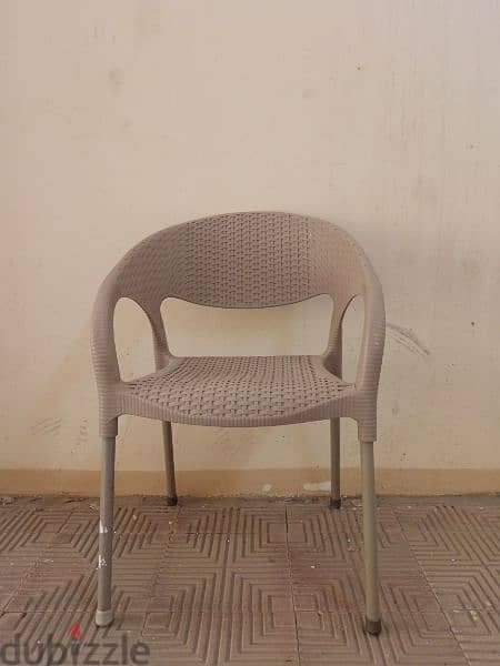 rattan plastice chair brown 0
