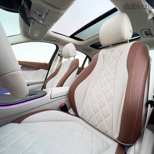the special mercedes benz E200 designo interior. fully loaded 12