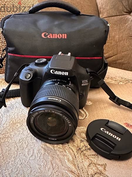 canon 4000D with a bag 3