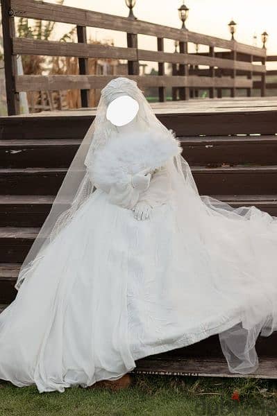 فستان زفاف للمحجبات او المنتقبات 1