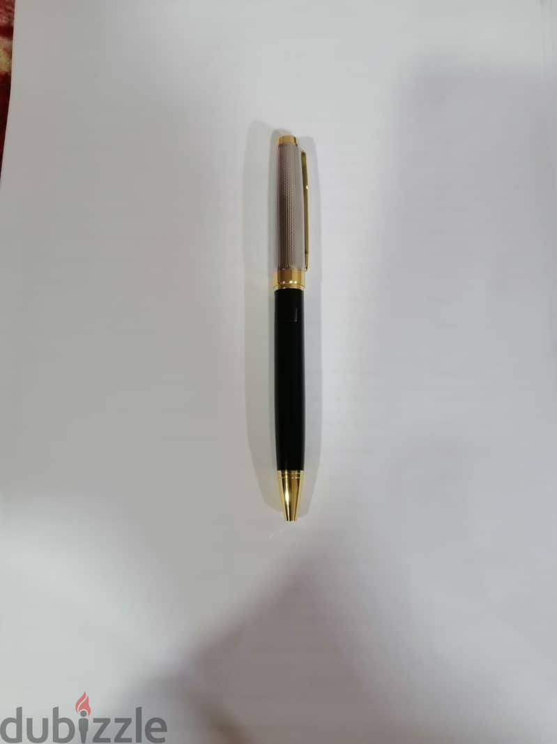 قلم باركر امريكي سيلفر - اسود 1