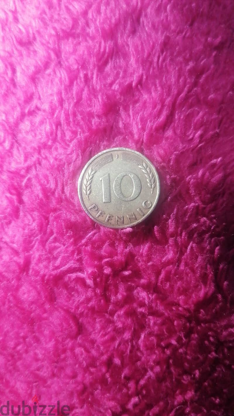 10 pfennig سنة 1950 1