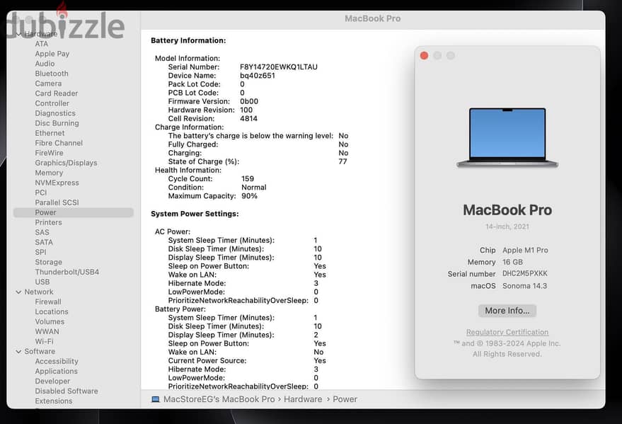 Apple 14.2″ MacBook Pro with M1 Pro Chip 16GB Ram 512GB SSD(Late 2021, 13