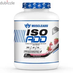 muscle add iso protein strawberry milkshake flavor 60 serving