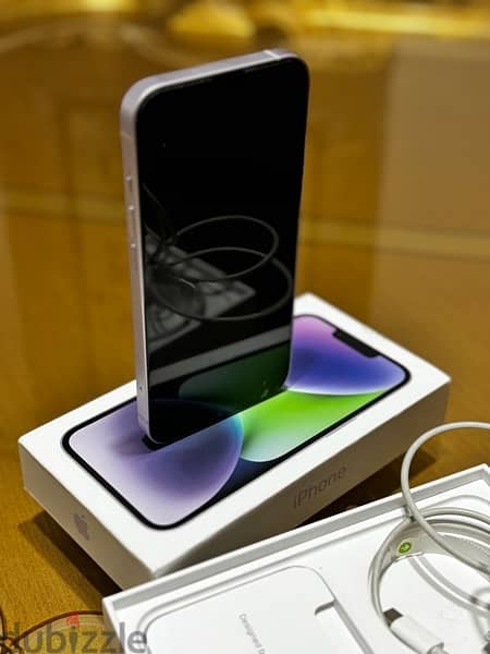 iPhone 14 Purple 128 Like new 100% 1