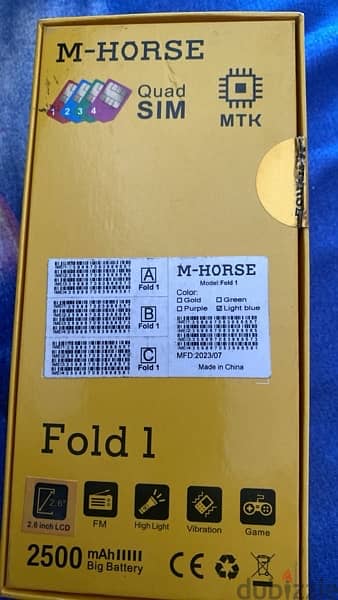 موبايل 4 خط m-horse fold 1 6