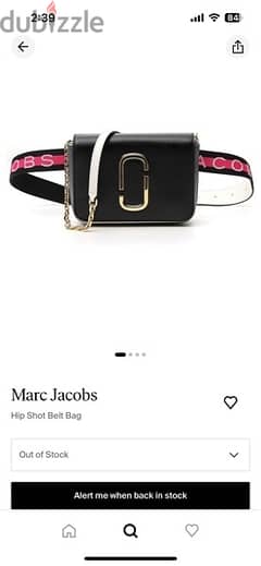 Marc Jacobs hip shot belt bag 0