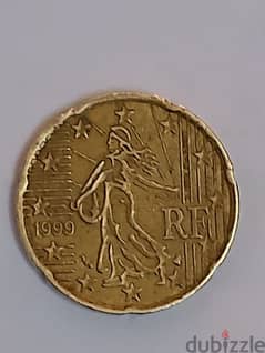 20 سنت يورو النادر 1999