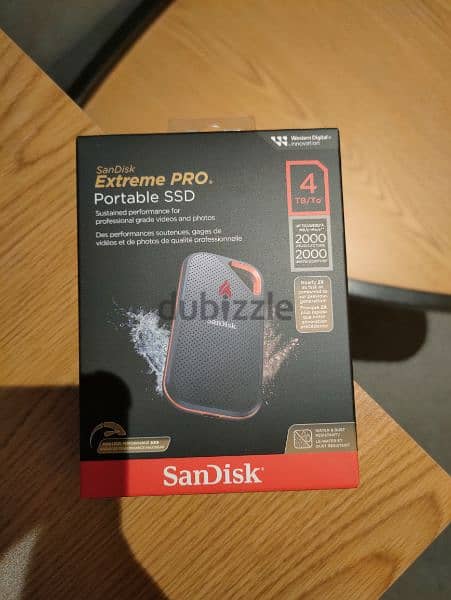 SanDisk 4TB Extreme PRO Portable SSD 0