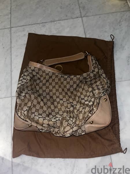 Gucci iconic brown monogram handbag 1