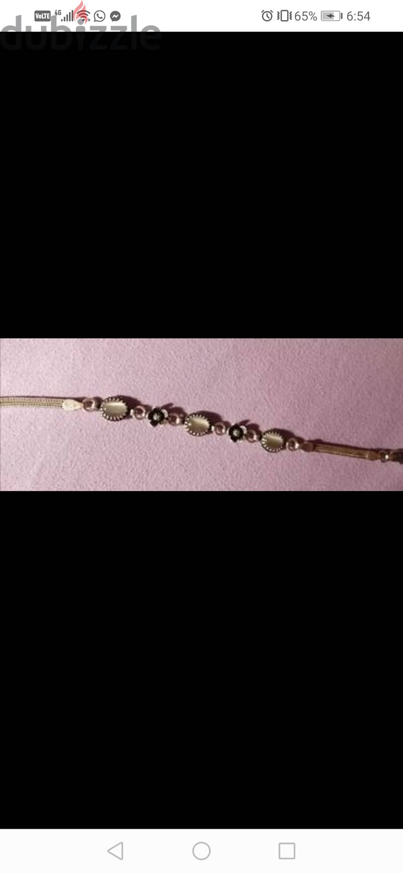 Silver bracelet with moon stone 0