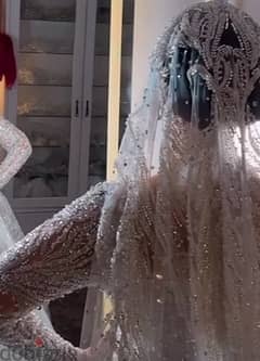 فستان زفاف لوزن ٥٠ ل٥٩ تصميم احمد فايز