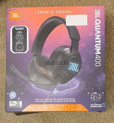 JBL Quantum 400 Wired Gaming Headphones - Black used