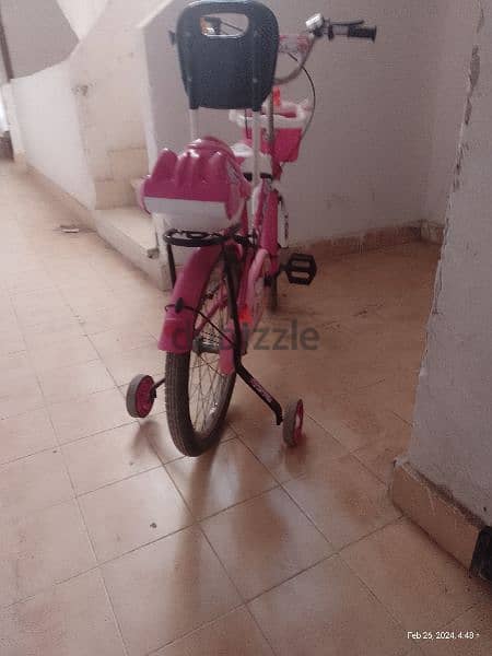 دراجة ماركة سعودي (بانوير)  لون بينك بناتي 4