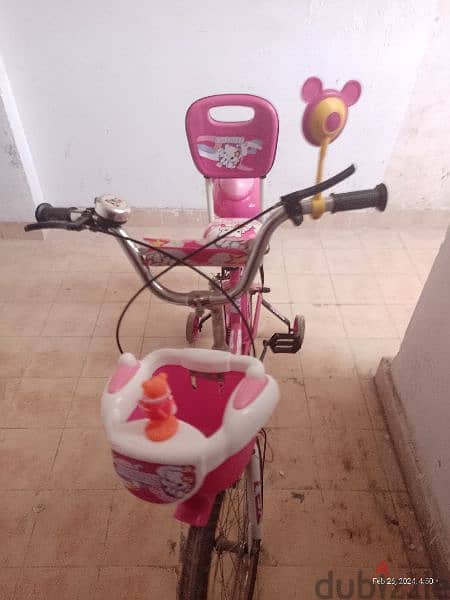دراجة ماركة سعودي (بانوير)  لون بينك بناتي 5