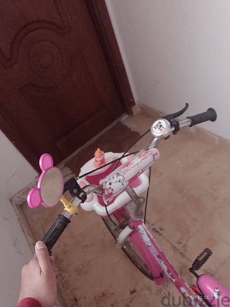 دراجة ماركة سعودي (بانوير)  لون بينك بناتي 6