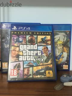 Uncharted 4 gta5 spider man naruto storm 4 ps4 games for sale