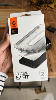 Spigen Tempered Glass Screen Protector [GlasTR EZ FIT] 2 pack - iphone 0