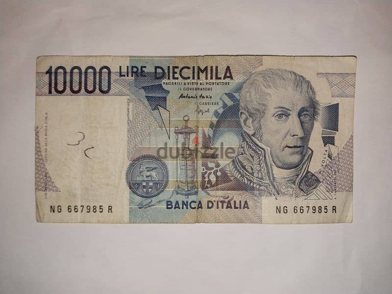 10000 ليرا إيطالي( اصلي ) 0