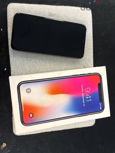 iphone x 64G black battery 83% with box and original charger 2