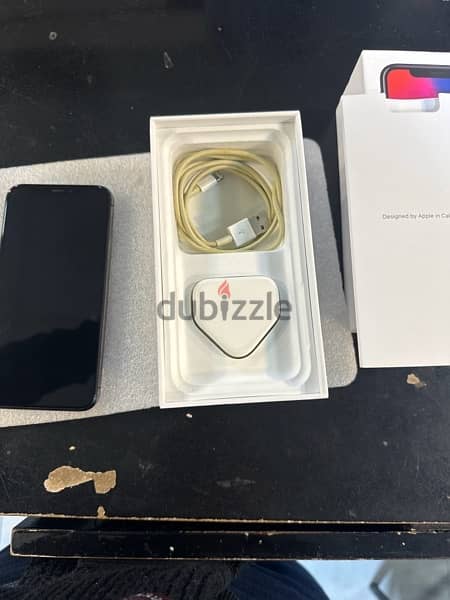 iphone x 64G black battery 83% with box and original charger 3
