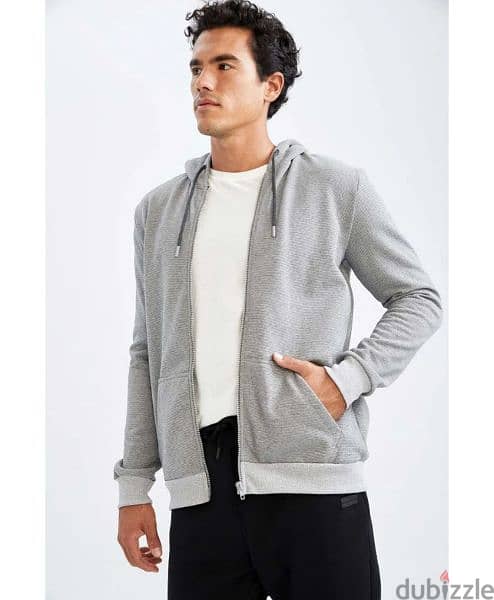 Defacto men hoodie Size L, color grey 2
